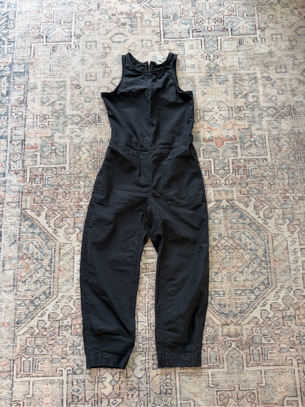 Everlane Black Sleeveless Utility Jumpsuit